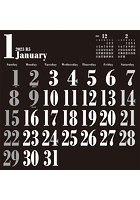 壁掛けBLACKカレンダー 2023年カレンダー