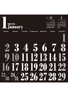 壁掛けBLACKカレンダー 2022年カレンダー