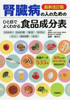 腎臓病の人のためのひと目でよくわかる食品成分表