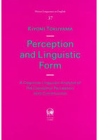 Perception and Linguistic Form A Cognitive Linguistic Analysis of the Copulative Perception Verb ...