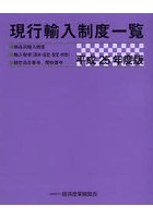 現行輸入制度一覧 商品別輸入制度 輸入税率〈基本・協定・暫定・特恵〉 統計品目番号、関税番号 平成25...