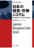 日本の経営・労働システム 鉄鋼業における歴史的展開