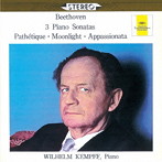 ヴィルヘルム・ケンプ/ベートーヴェン:ピアノ・ソナタ第8番《悲愴》・第14番《月光》・第23番《熱情》