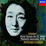 内田光子/シューベルト:ピアノ・ソナタ第21番、楽興の時