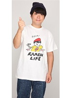RAMEN LIFE Tシャツ（赤・サイズL）