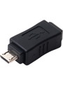 ミヨシ USB2.0 microB-ライトニングコネクタ変換アダプタ ブラック USA-MIMC