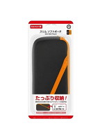 コロンバスサークル Nintendo Switch用 スリムソフトポーチブラックオレンジ CC-NSSSP-BO