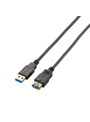 USB3.0ケーブル/A-A延長タイプ/スタンダード/1m/ブラック