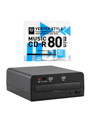 VERTEX 音楽CDをまるまる簡単録音 CDまるレコ ＋ CD-R（Audio） 80分 5Pセット SK-CDV＋CDR