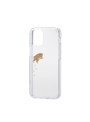 iPhone12 mini ケース カバー アップルマーク リンゴマーク 背面クリア 透明 TPU ポリカーボネート かわいい シンプル イヌ