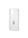 iPhone12 mini ケース カバー アップルマーク リンゴマーク 背面クリア 透明 TPU ポリカーボネート かわいい シンプル ペンギン