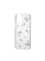 iPhone12 mini ケース カバー アップルマーク リンゴマーク 背面クリア 透明 TPU ポリカーボネート 花柄 おしゃれ ローズ