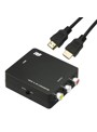 ラトックシステム HDMI to コンポジットコンバーター HDMIケーブル 1mセット RS-HD2AV1＋HDM10-064BK