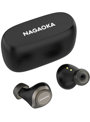 NAGAOKA Bluetooth5.0対応 オートペアリング機能搭載 長時間連続再生完全ワイヤレスイヤホン ブラック BT824BK