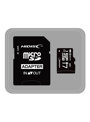 HIDISC microSDHCカード 4GB CLASS10 UHS-1対応 高速転送 Read70 SD変換アダプタ付き HDMCSDH4GCL10UIJP3