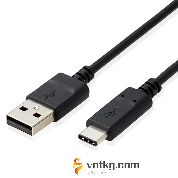 USB2.0ケーブル/PS5対応/A-Cタイプ/ノーマル/1.0m/ブラック