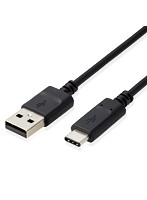 USB2.0ケーブル/PS5対応/A-Cタイプ/ノーマル/2.0m/ブラック GM-U2CAC20BK