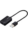 USBオーディオ変換アダプタ/0.15m/ブラック