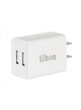 Libra USB-AC充電器 USB2ポート 2.1A LBR-AD2USB21