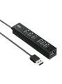 サンワサプライ USB2.0ハブ（7ポート） USB-2H701BKN