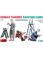 1/35 迷彩塗装中のドイツ戦車兵2体＋塗装道具