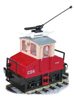 18011 銚子電気鉄道 デキ3 電気機関車（90周年トロリーポール仕様/車体色:赤電/動力付）