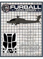 ファーボールエアロデザイン 1/48 AH-64 キャノピー＆ホイールハブ用マスクセット