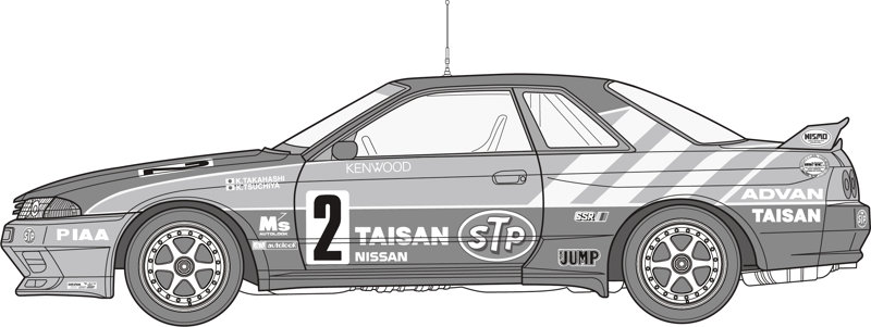1/24 インチアップシリーズ No.298 タイサン STP GT-R （スカイライン GT-R ［BNR32 Gr.A仕様］ ）1992