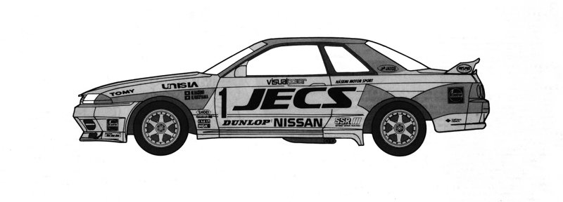 1/24 インチアップシリーズ No.299 JECS スカイライン （スカイライン GT-R ［BNR32 Gr.A仕様］ ）1992