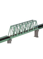 単線トラス鉄橋（ライトグリーン）