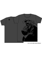 刀剣乱舞-ONLINE- 紋刺繍入りTシャツ 小狐丸 ヘザーブラック サイズ:M