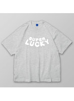SUPER LUCKY フロッキーTシャツ Gray（Lサイズ）