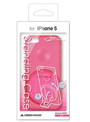 GREENHOUSE iPhone5用スタンド付きシェルカバー ピンク GH-CA-IP5RP