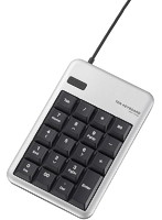 エレコム テンキーボード USB接続 ノートパソコン Excel エクセル キーピッチ19mm キーストローク2.3mm ...