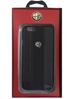 Alfa Romeo 公式ライセンス品 High Quality Carbon Synthettic Leather back cover Black iPhone6 用 AR...