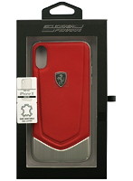 Ferrari 公式ライセンス品 iPhoneX専用 本革＋アルミハードケース HERITAGE-Hard Case with aluminium V...