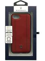 MASERATI 公式ライセンス品 iPhone8/7/6s/6専用 本革バックカバー MAGPEHCI8BU