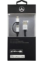 Mercedes-Benz 公式ライセンス品 Lightning-microUSB 2in1 USBケーブル MECBUBK
