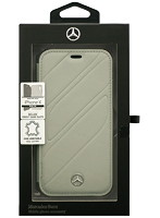 Mercedes 公式ライセンス品 iPhoneX専用 本革手帳型ケース NEW ORGANIC I-Genuine leather Booktype Cas...