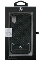 Mercedes 公式ライセンス品 iPhoneX専用 リアルカーボン＋アルミ ハードケース DYNAMIC-Real Carbon fib...