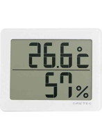DRETEC デジタル温湿度計 アクリア コンパクトボディに大画面 O-226WT