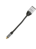 HORIC HDMI-HDMI MICRO変換アダプタ 7cm シルバー HDM07-042ADS