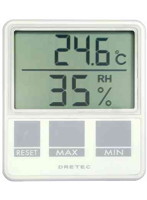DRETEC 空調のチェックに便利な温湿度計 デジタル温湿度計 O-214WT