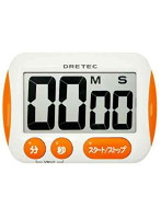 DRETEC キッチンタイマー 大きな文字が時間をはっきり表示 大画面タイマー T-291OR