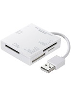 サンワサプライ USB2.0カードリーダー（ホワイト） ADR-ML15W
