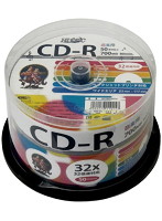 HI DISC CD-R 700MB 50枚スピンドル 音楽用 32倍速対応 白ワイドプリンタブル HDCR80GMP50
