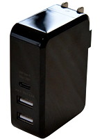 ミヨシ USB-PD対応ACアダプタ ブラック IPA-C03/BK