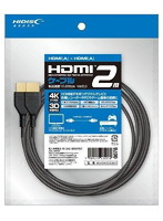 HIDISC ハイスピードHDMIケーブル 4K対応 2m バージョン2.0 イーサネット対応 ML-HDM2020BKJP