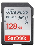 SanDisk ウルトラ プラス SDXC UHS-I カード 128GB SDSDUWC128GJNJIN