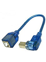 3Aカンパニー L型変換USBケーブル USB2.0 Btype 0.2m 右向き UAD-B20RL02